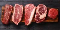 raw pieces of meat