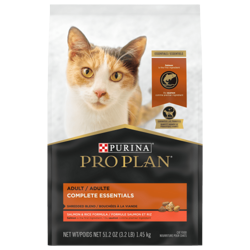 Pro Planᴹᴰ Adulte Complete Essentials Bouchées à la Viande Formule Saumon et Riz Nourriture Sèche pour Chats