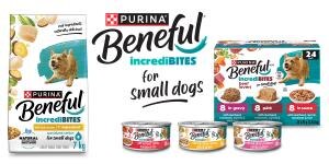 beneful incredibites, big taste for small dogs with product lineup