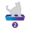 cat in litter box