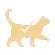 cat icon with a checkmark on the body