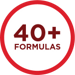 40+ formulas