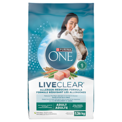 Purina® ONE® LiveClear® Allergen-Reducing Formula With Real Chicken #1 Ingredient Adult Cat Food