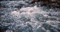 A close up of water